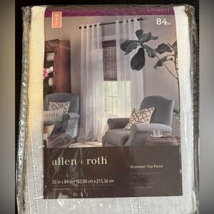 Allen & Roth Grommet top Panel white sheer 52” x 84”